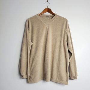 VINTAGE Route 66 Fuzzy Crew Neck Long Sleeve